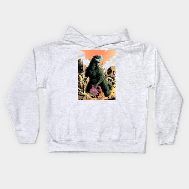 apex monster Kids Hoodie by HenryHenry